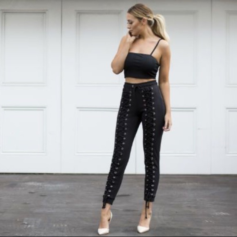 Black sweatpants missguided